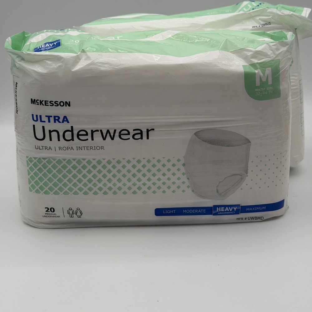 McKesson Ultra Underwear Heavy Absorbency Medium 32-44 in 20 Count UWBMD Unisex